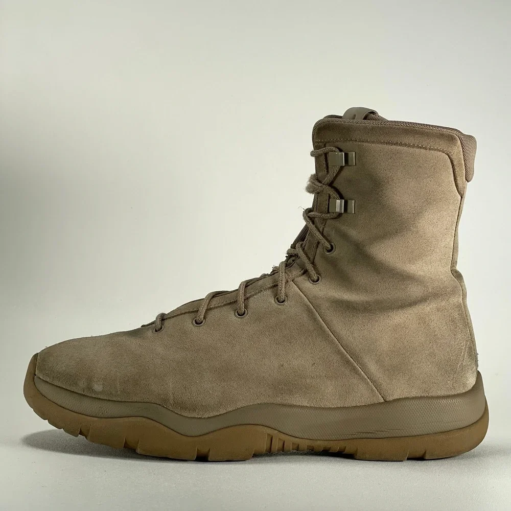 Jordan Future Boot EP Khaki Mens 12 Suede Military Tactical Combat Boots‎